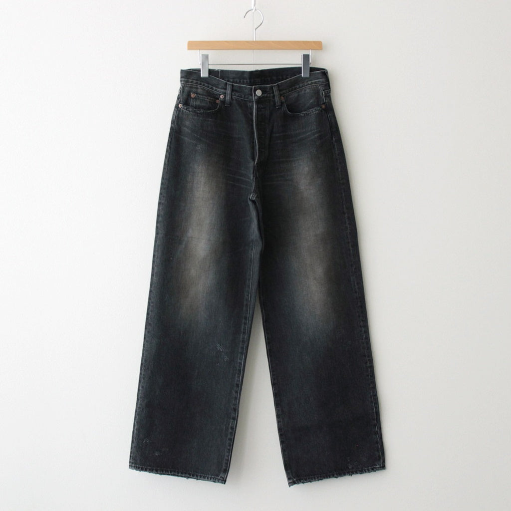 LOOSE DENIM JEANS #BLACK [ST.1234]