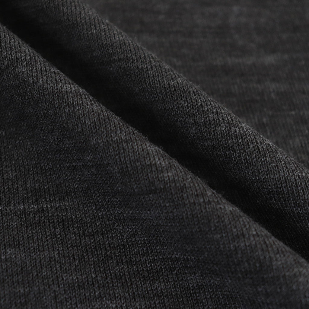 Worsted polyester jersey sweater #CHARCOAL [HN-N001-051]