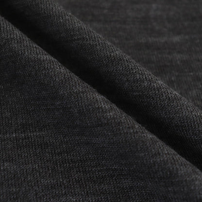 Worsted polyester jersey sweater #CHARCOAL [HN-N001-051]