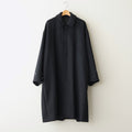 Light Melton Oversized Coat #BLACK [GU253-10270B]