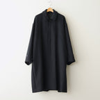 Light Melton Oversized Coat #BLACK [GU253-10270B]