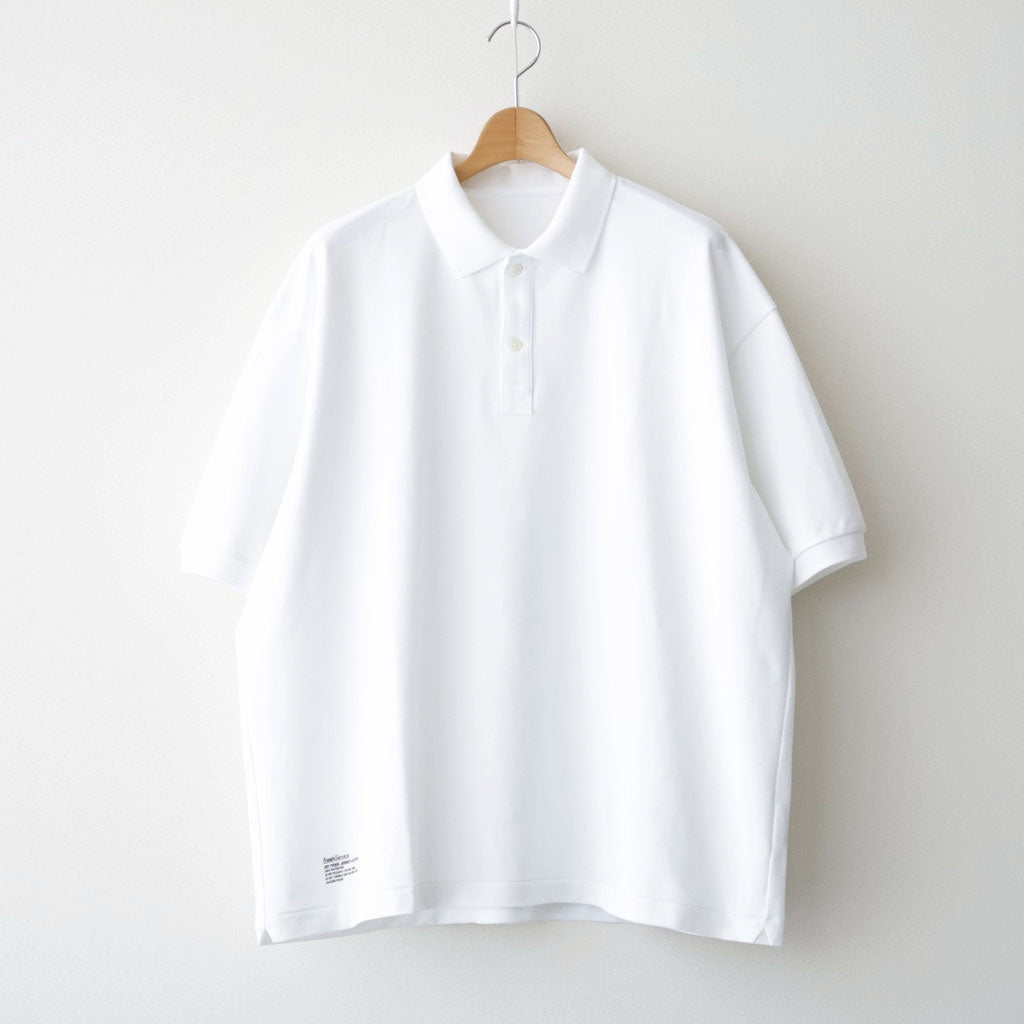 DRY PIQUE JERSEY S/S POLO #WHITE [FSC263-70036]