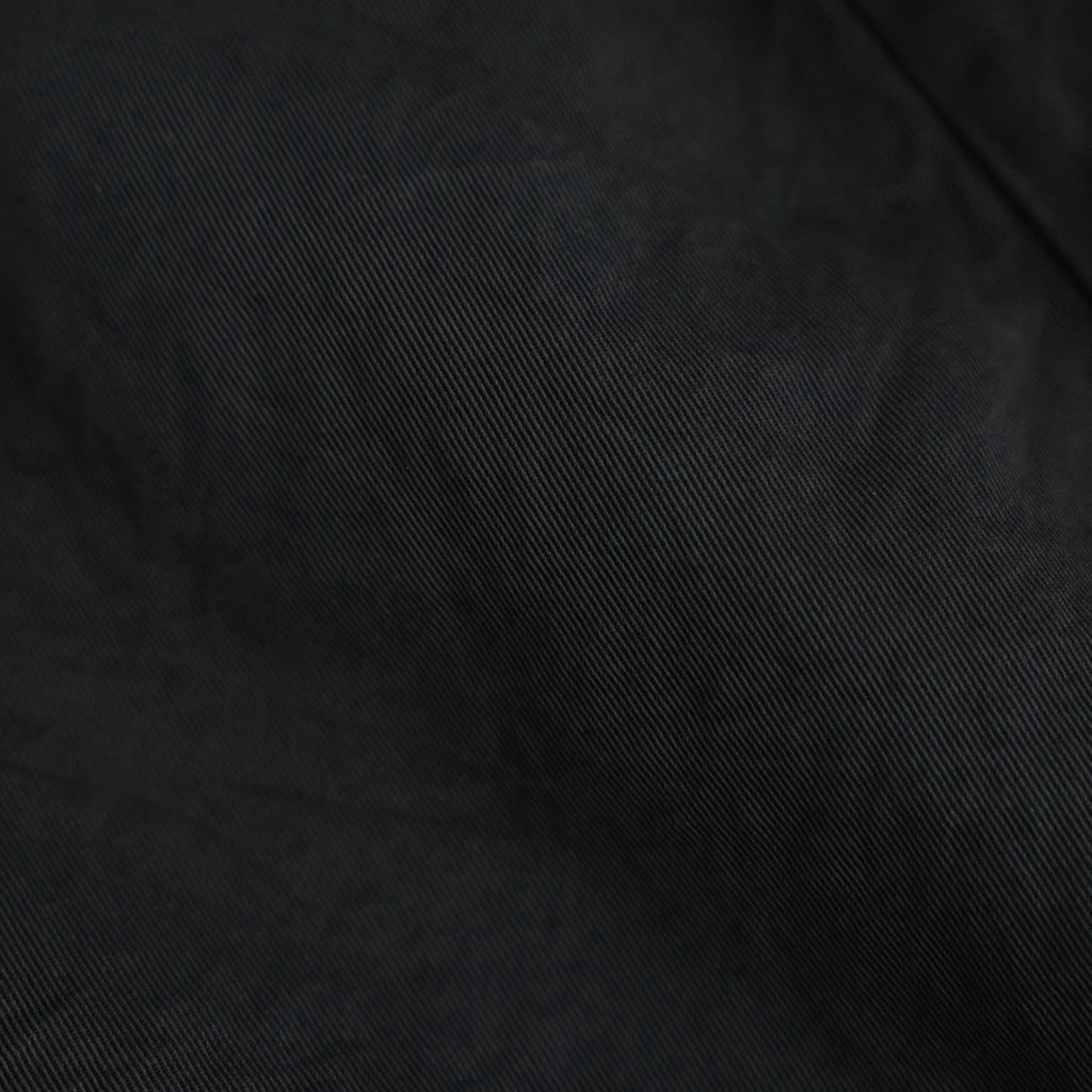 ナイロンスパンツイル 製品染 スタンドカラージャケット #BLACK [HR-J015-051]