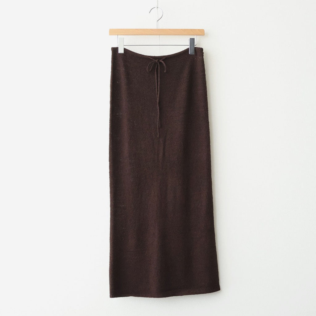 Miniboucle Knit Skirt #D/GRY [12610806] - ciacura 三重県四日市市の