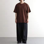 SUVIN60/2 OVERSIZED T-SHIRT #BROWN [KKAGLW0015]