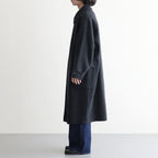 Wool Cashmere Double Breasted Rever Coat #Charcoal [YK26FW01317C]
