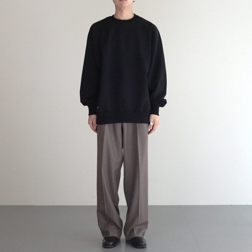 LIGHT OZ CREW NECK SWEAT #BLACK [FSC251-70160B]