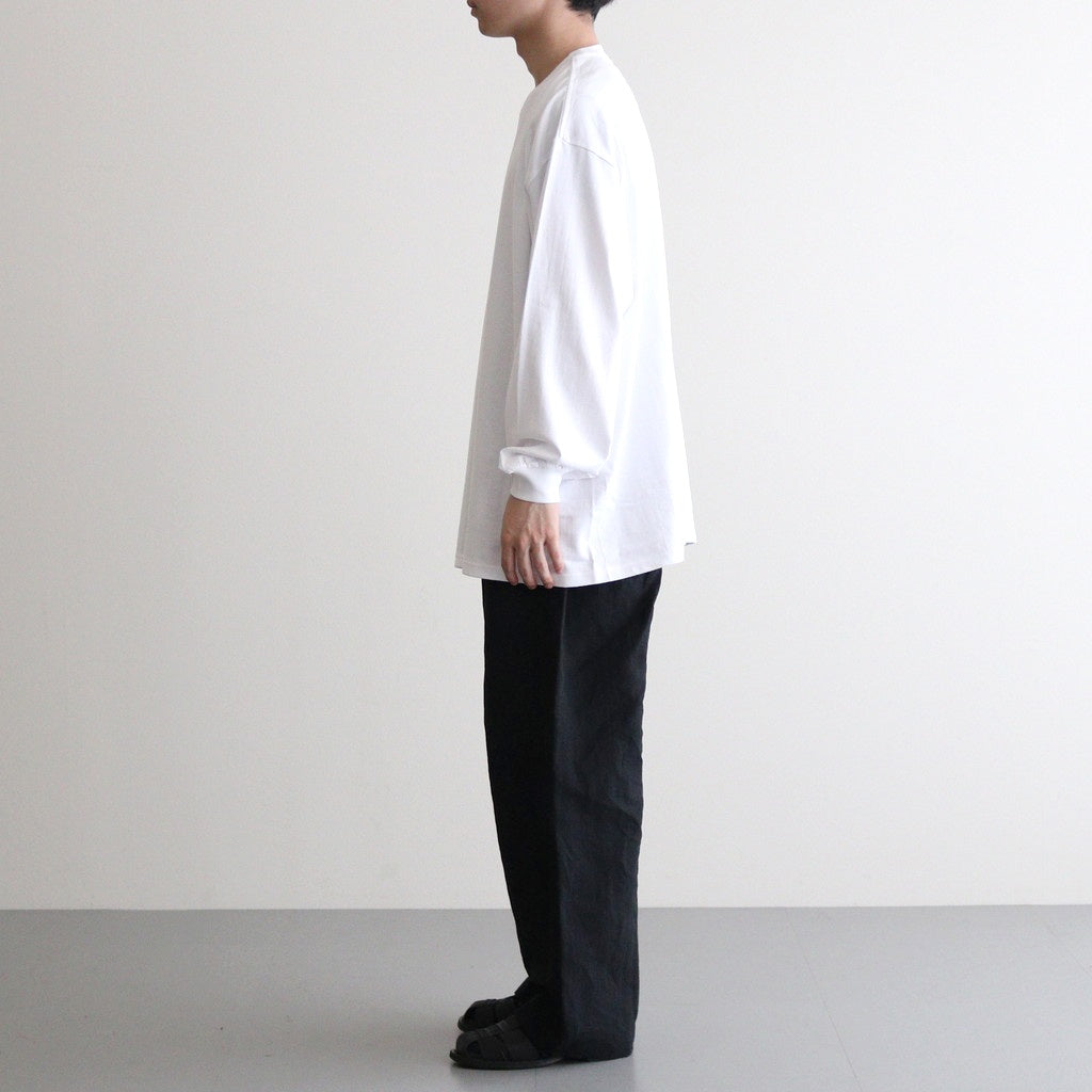 L/S Oversized Tee #WHITE [GU243-70105B]