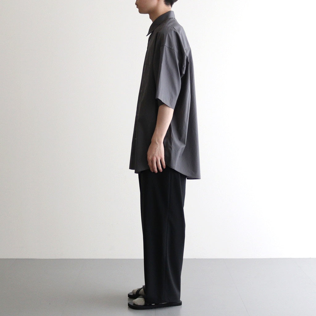 Broad S/S Oversized Regular Collar Shirt #C.GRAY [GM251-50013B]