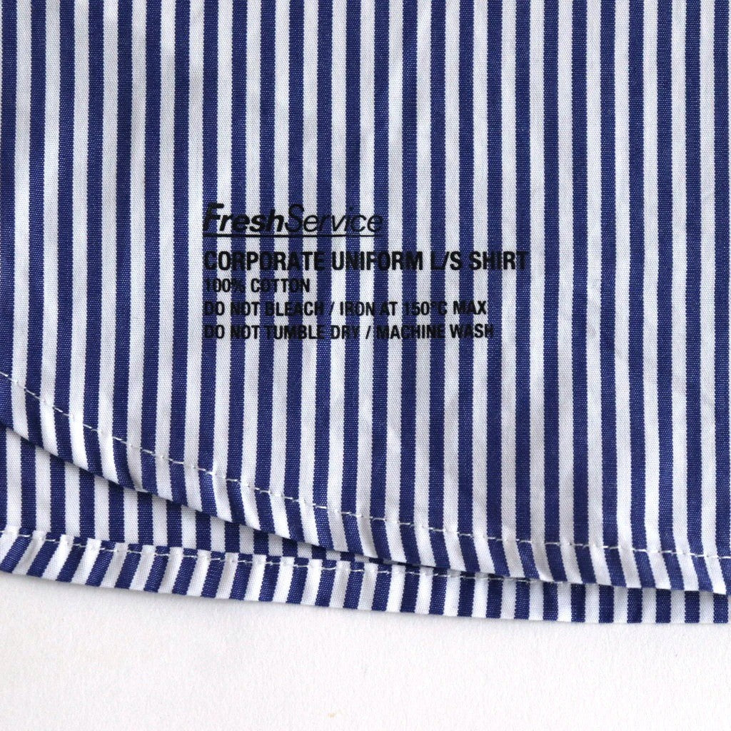 CORPORATE UNIFORM L/S SHIRT #BLUE STRIPE [FSC254-50021B]