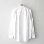 WASHED FINX TWILL SHIRT #WHITE [A25SS01TN]