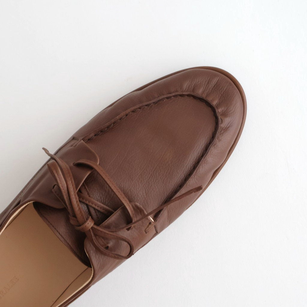 SOFT LEATHER DECK SHOES #BROWN [A26SS03QD] - ciacura 三重県四日市