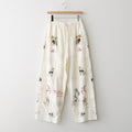 Embroidery Patchwork Trousers #ECRU [12610719]