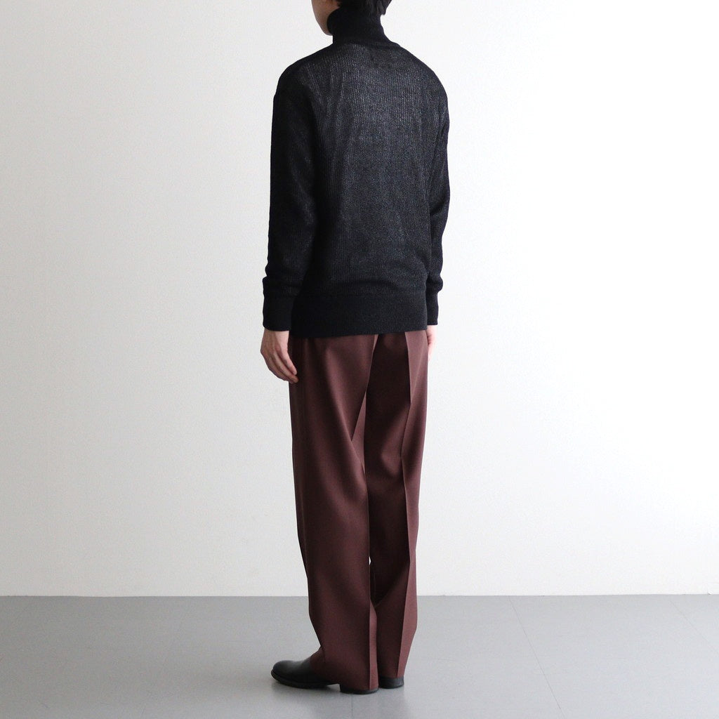 WASHI RAYON SHEER DRIVERS KNIT #BLACK [YK25SS0962S]