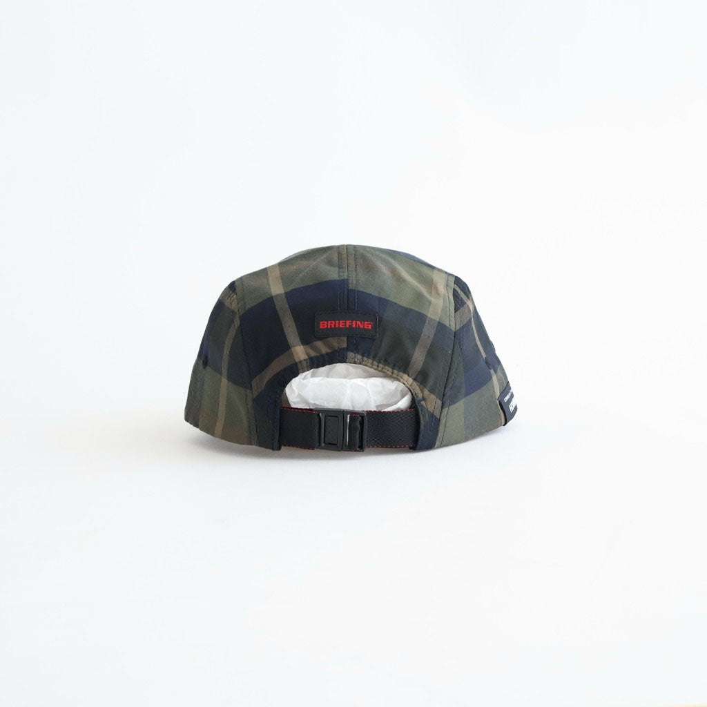 BRIEFING 綿エステルチェック キャップ #KHAKI [HQ-K602-051