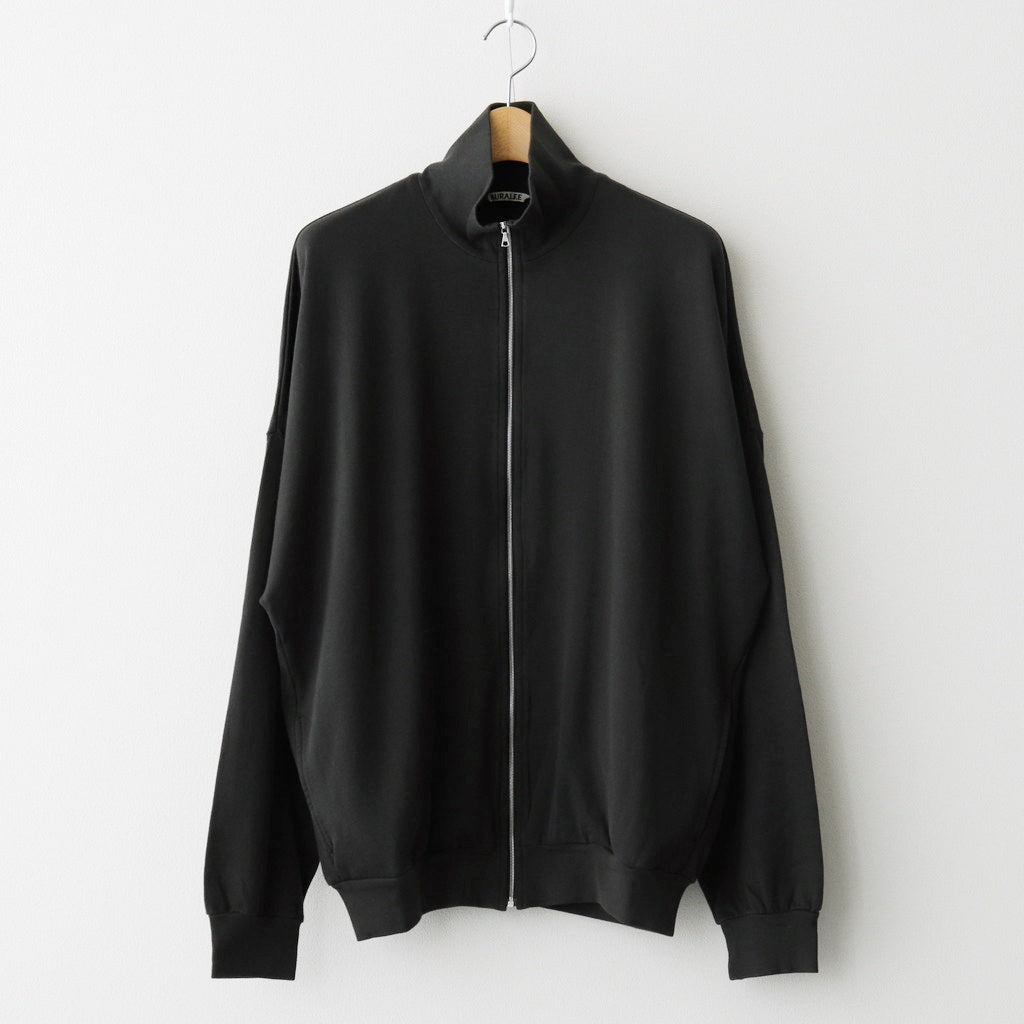 SUPER HIGH GAUGE SWEAT ZIP BLOUSON #INK BLACK [A25AB01CU]