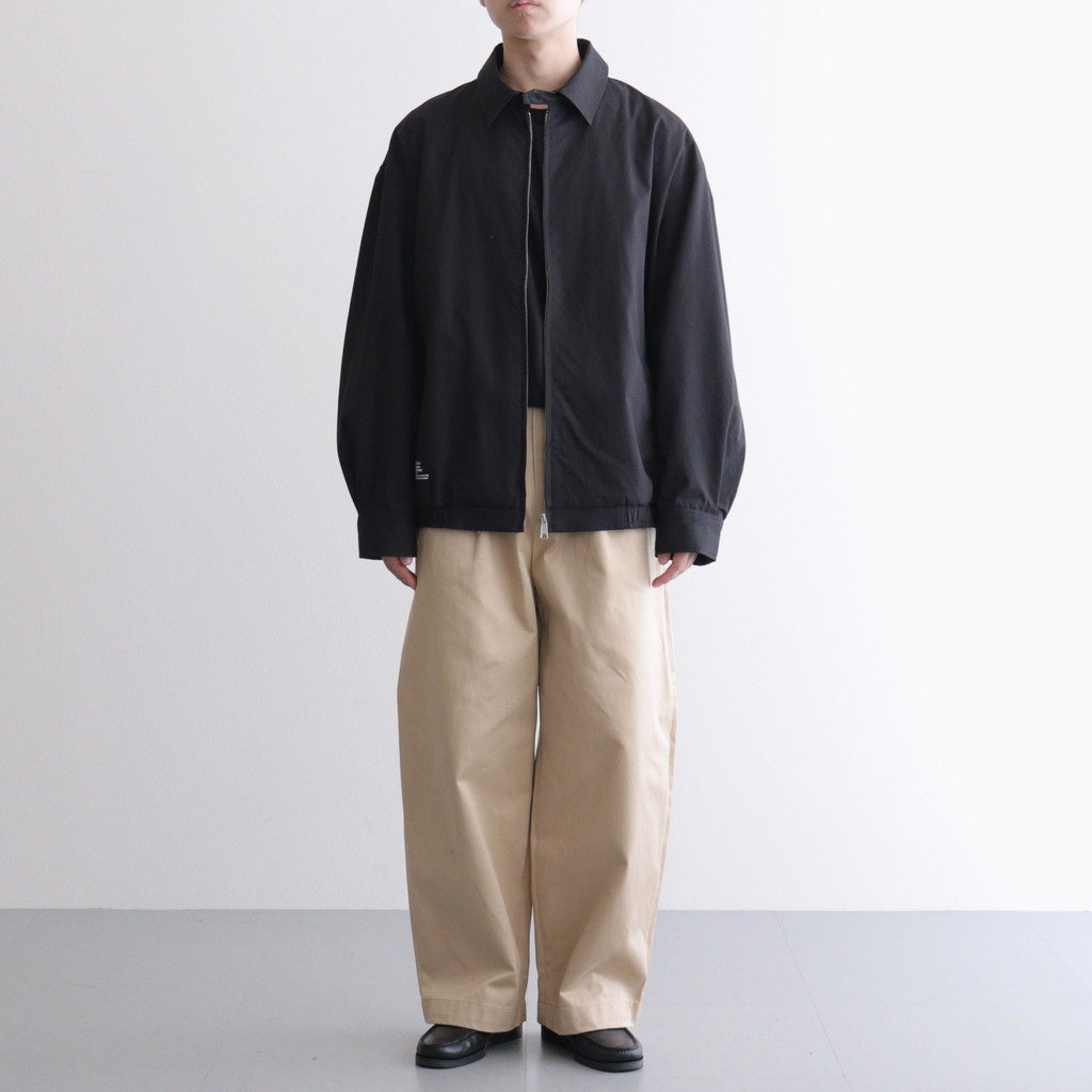 POWDER COTTON SWING TOP BLOUSON #BLACK [FSC254-30061]