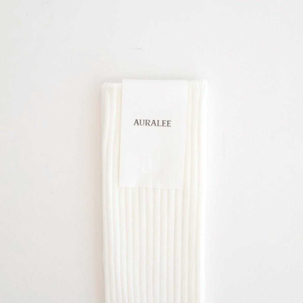 GIZA HIGH GAUGE SOCKS #WHITE [A00S02SX-W]