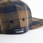 BRIEFING 綿エステルチェック キャップ #BROWN [HQ-K602-051]