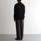 SHEER LIGHT KNIT SKIPPER LS #BLACK [ST.1150]