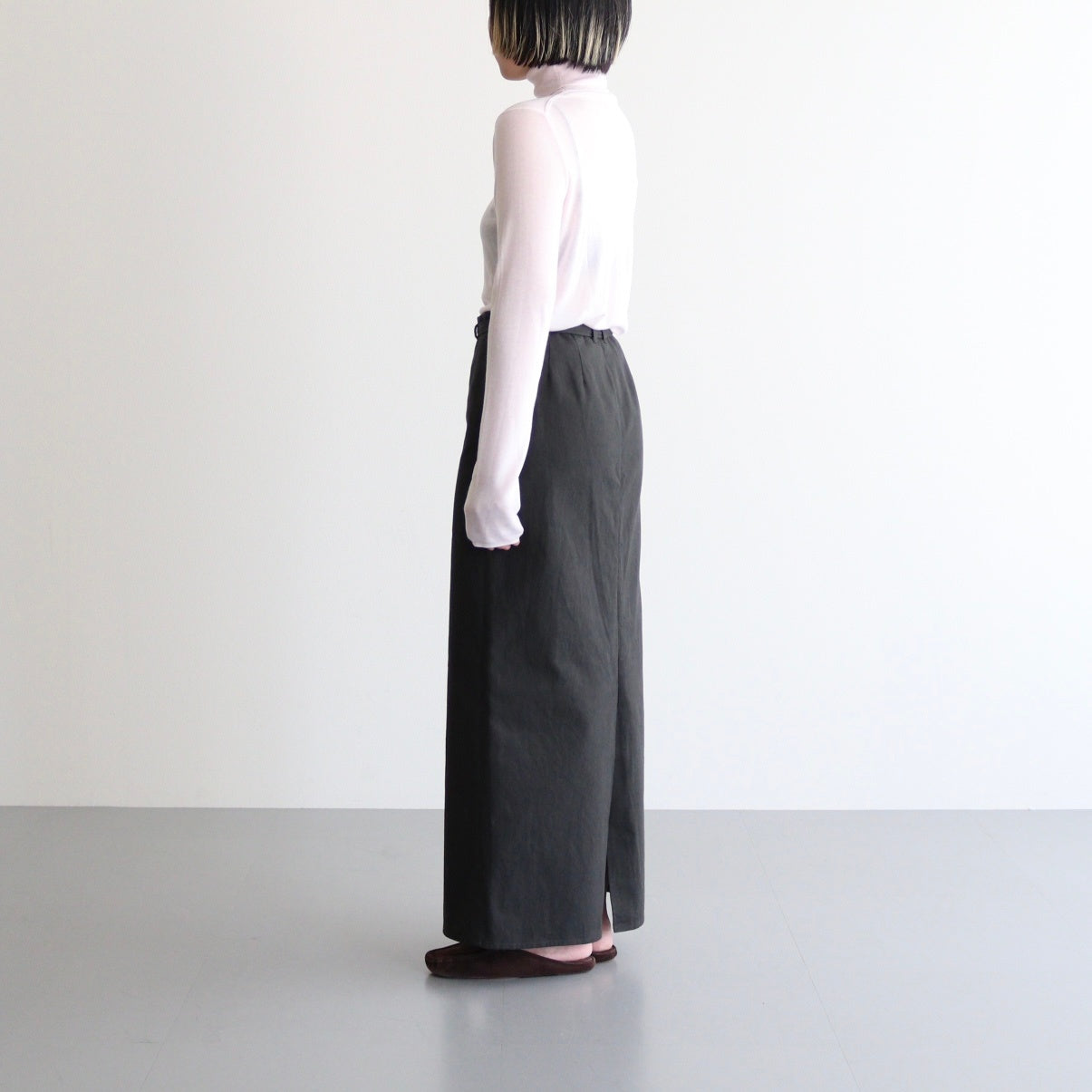 TENCEL SILK CIRCULER RIB TURTLENECK SWEATER #PINK(012) [KRAGGW0703]