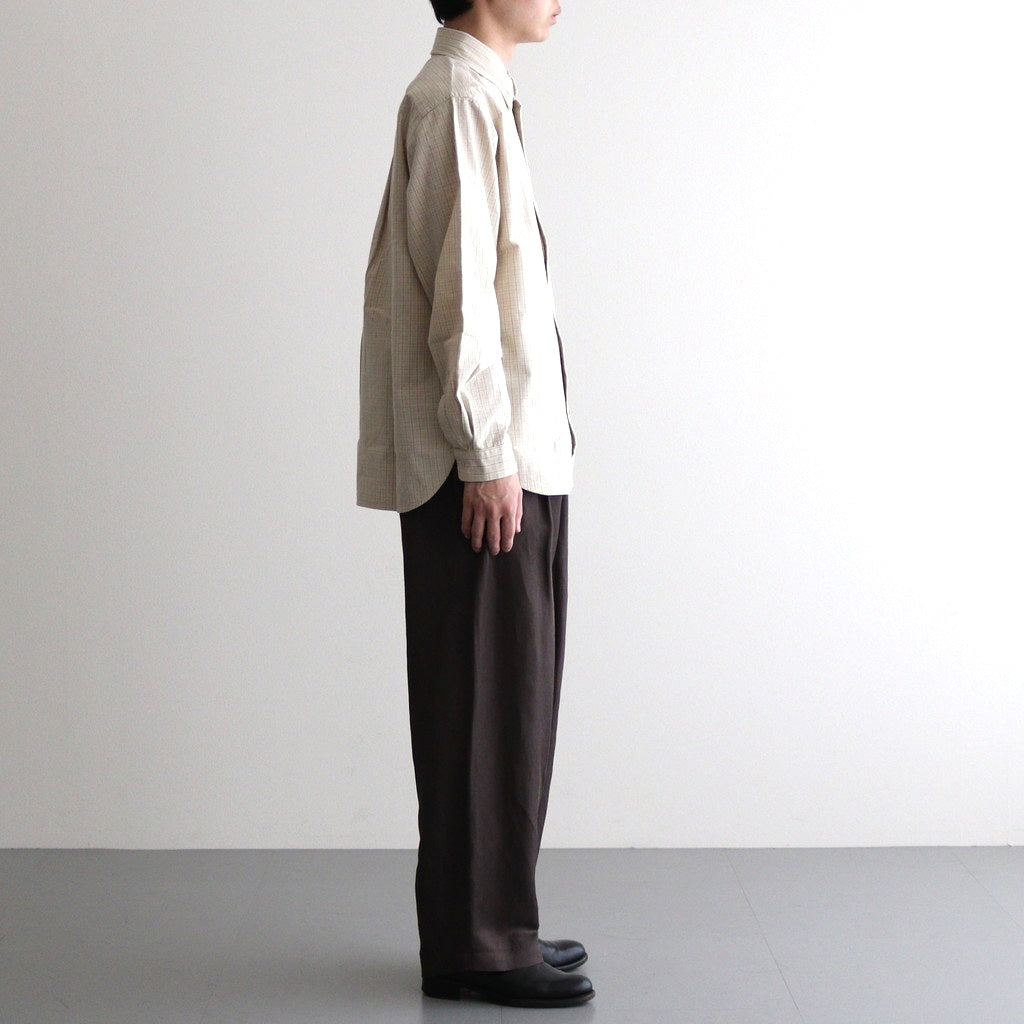 BUTTON SHIRT B.D #kusaki khaki-ch (olive) [15106]