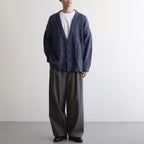 MixブークレーニットCD #NAVY x BEIGE [D224-K851]