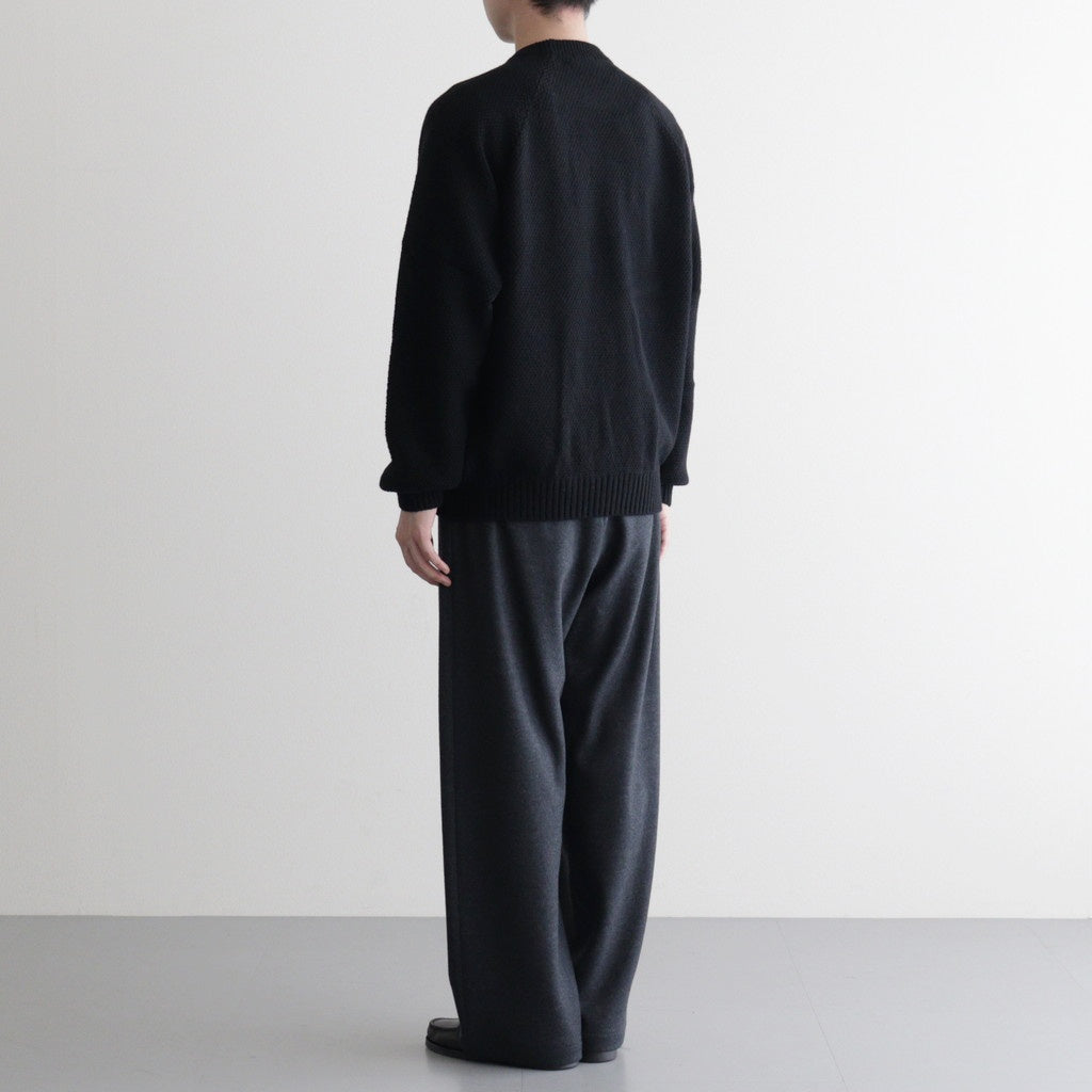 LAMBS WOOL CREWNECK SWEATER #BLACK(005) [KRAGGW0402]