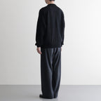 LAMBS WOOL CREWNECK SWEATER #BLACK(005) [KRAGGW0402]