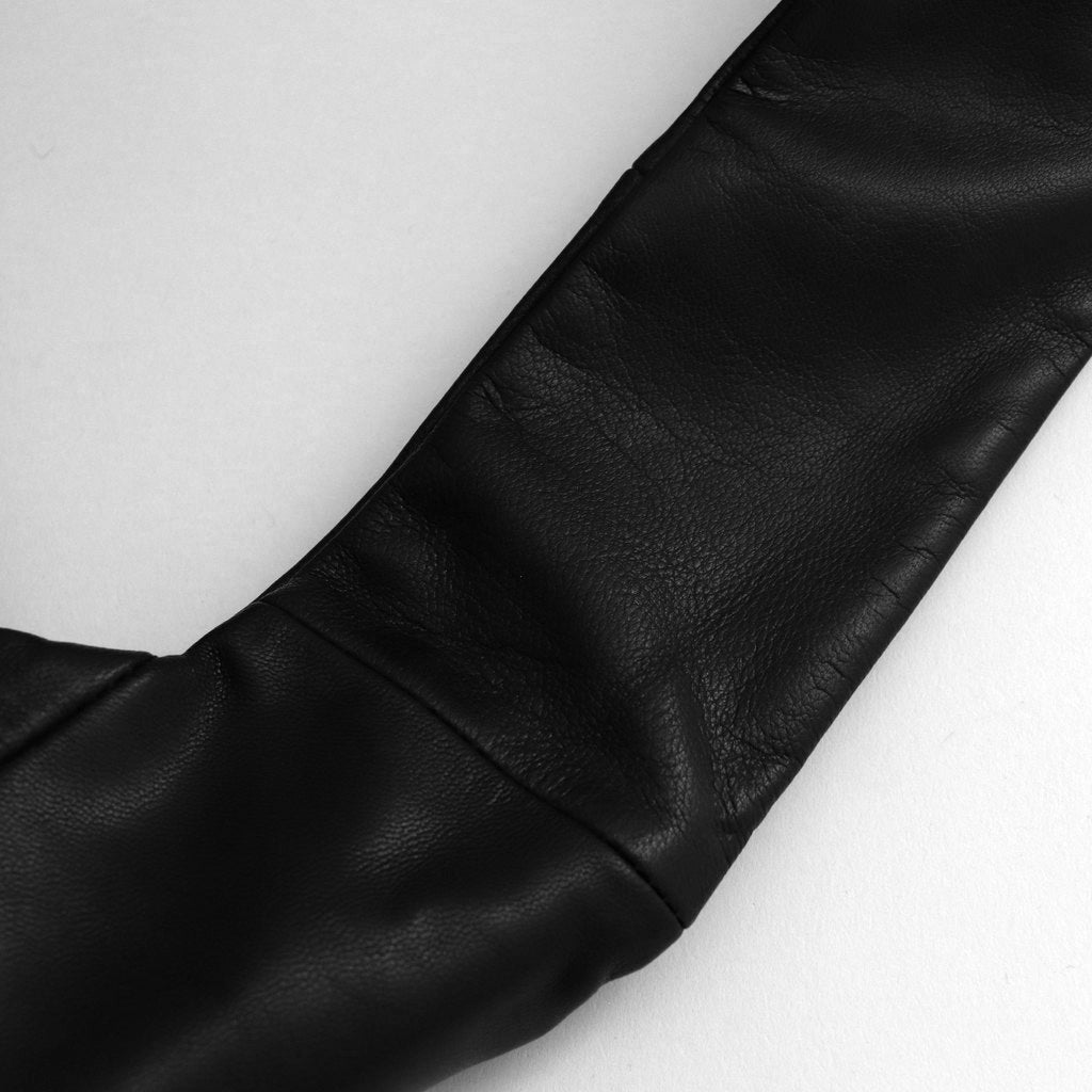 LEATHER SHOULDER BAG #BLACK [ST.1179]