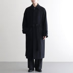 SUPER FINE WOOL MOSSER SOUTIEN COLLAR COAT #BLACK [A25AC01WM]