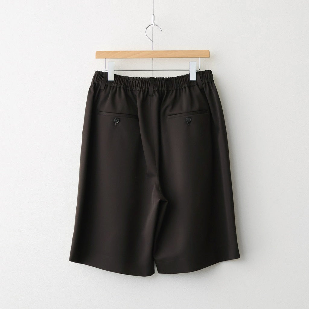 WIDE EASY SHORT TROUSERS #DARK BROWN [ST.1435]