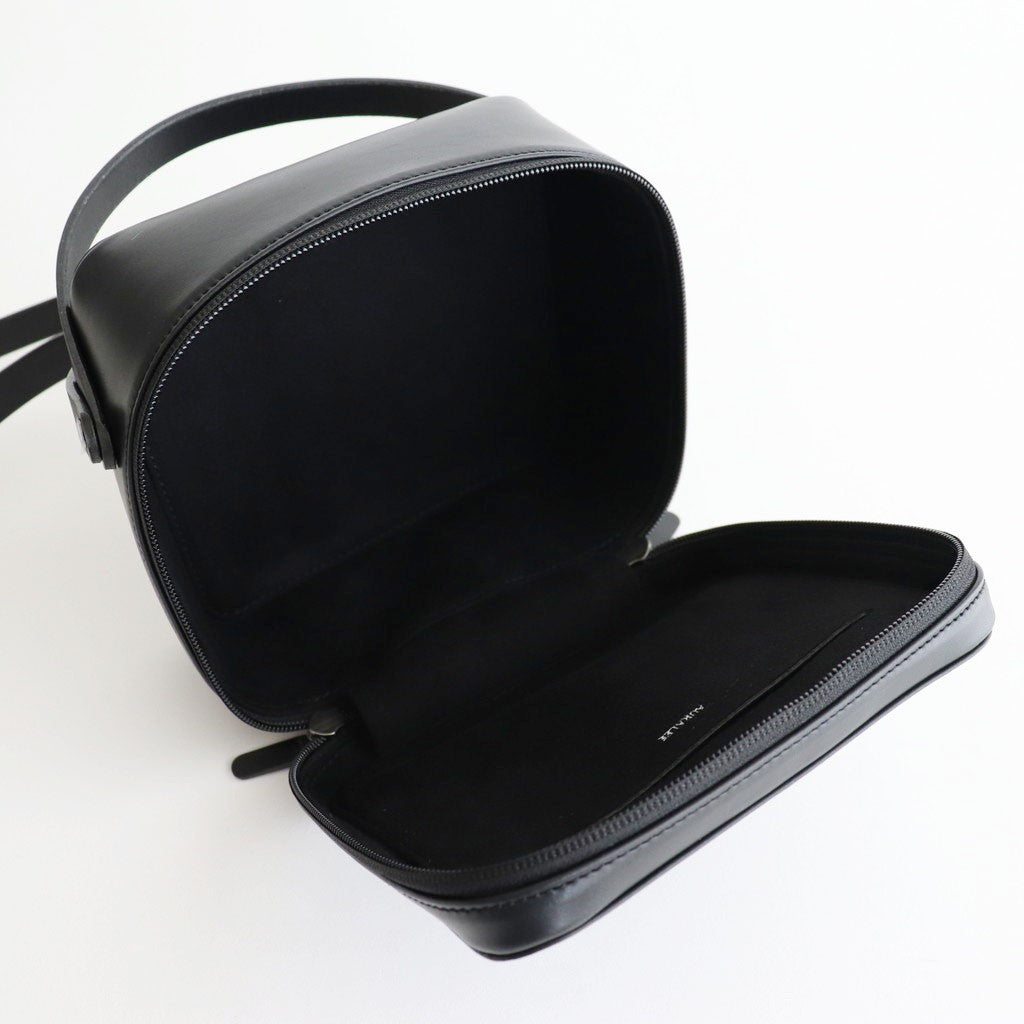 LEATHER SHOULDER BAG MADE BY AETA #BLACK [A25AB03AE]