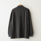 Cotton Pique Jersey L/S Polo #CHARCOAL [GM261-70417]