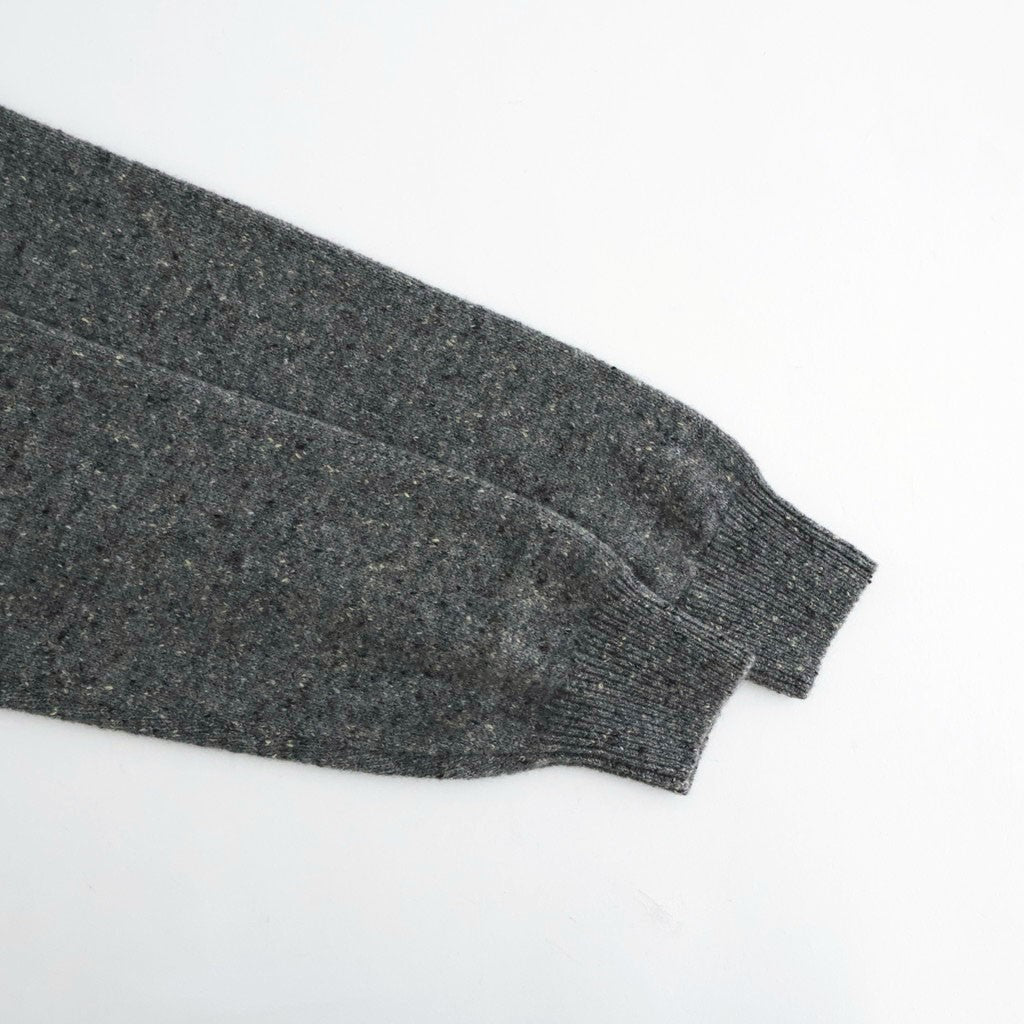 CASHMERE NEP KNIT POLO #MIX GRAY [A26AP02NE]