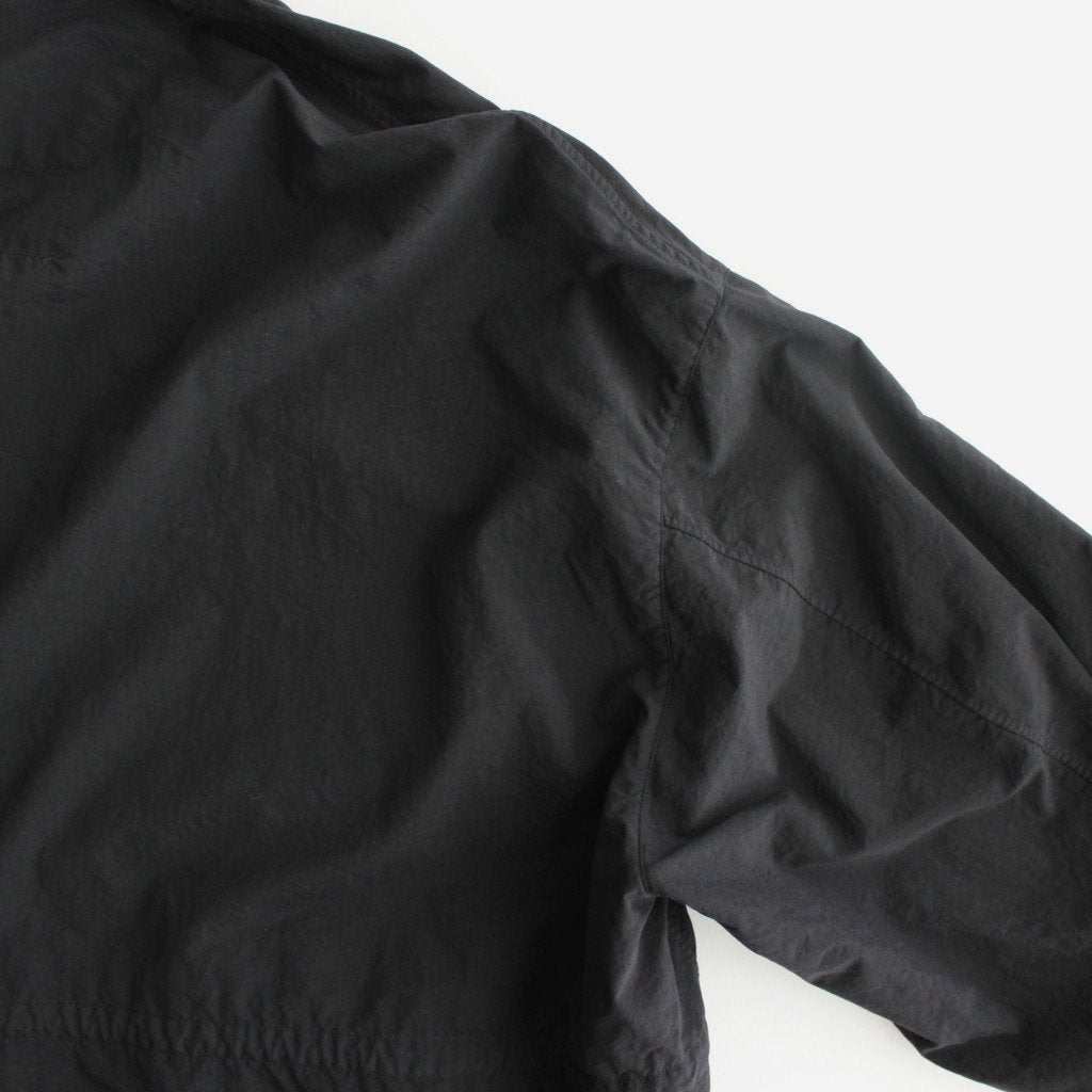 FMFOCT| Nylon Tussor Garment Dye Mod Coat #BLACK [RB_FR1003CT]