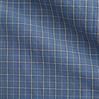 Cotton Check Cape Shirt #BLUE [I26SS-SH101A]
