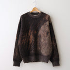 Abstract Jaquard Mohair Sweater #BROWN [YK26SS01234S]