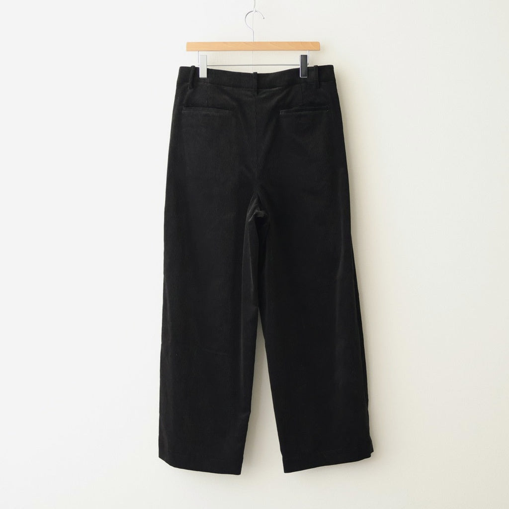 Suvin Corduroy Wide Straight Trousers #BLACK [GU253-40366] – ciacura