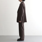 LIGHT WOOL MAX GABARDINE SLACKS #DARK BROWN [A26AP02MG]