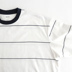 PIN BORDER L/S TEE #WHITE×NAVY [FSC261-70261]