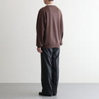 V Neck P/O #BROWN [2503-005]
