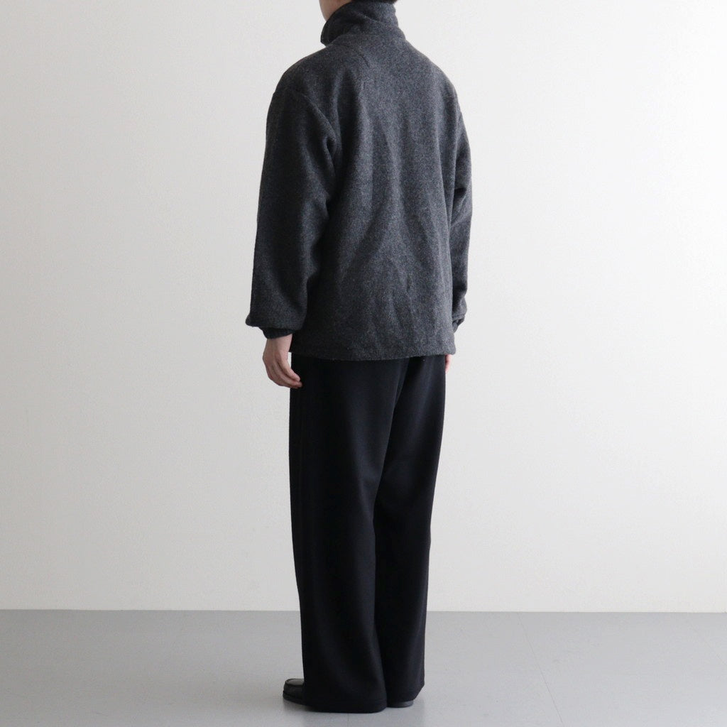 Wool Fleece Half Zip Pullover #CHARCOAL [YK25FW01090B] – ciacura