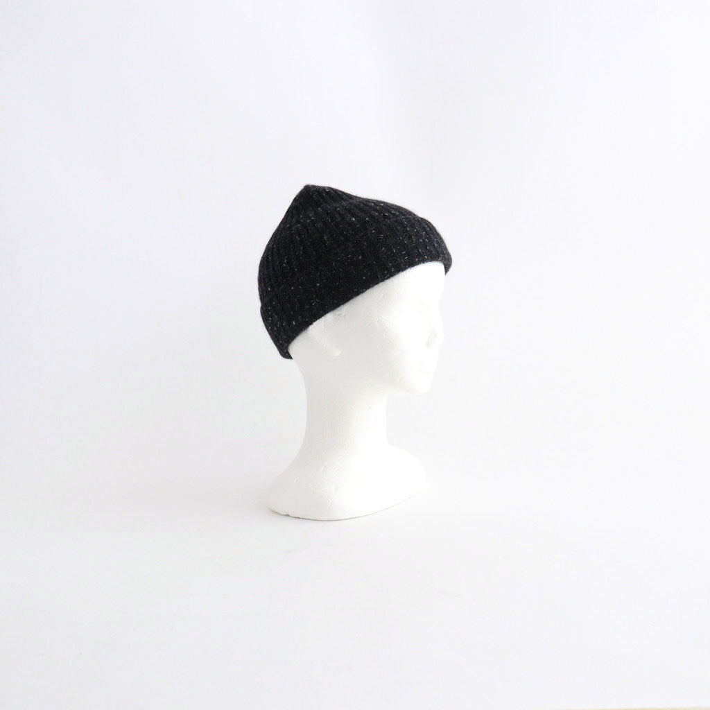 CASHMERE NEP KNIT CAP #MIX BLACK [A26AC08NE]