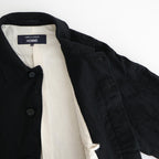 ウールサージ 製品縮絨コート #BLACK [HP-C101-051]