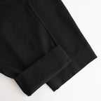 ドライポリシンプル2タックワイドPT #BLACK [D125-P453]