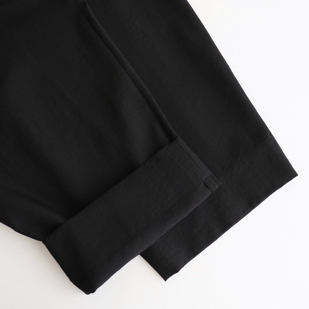 ドライポリシンプル2タックワイドPT #BLACK [D125-P453]