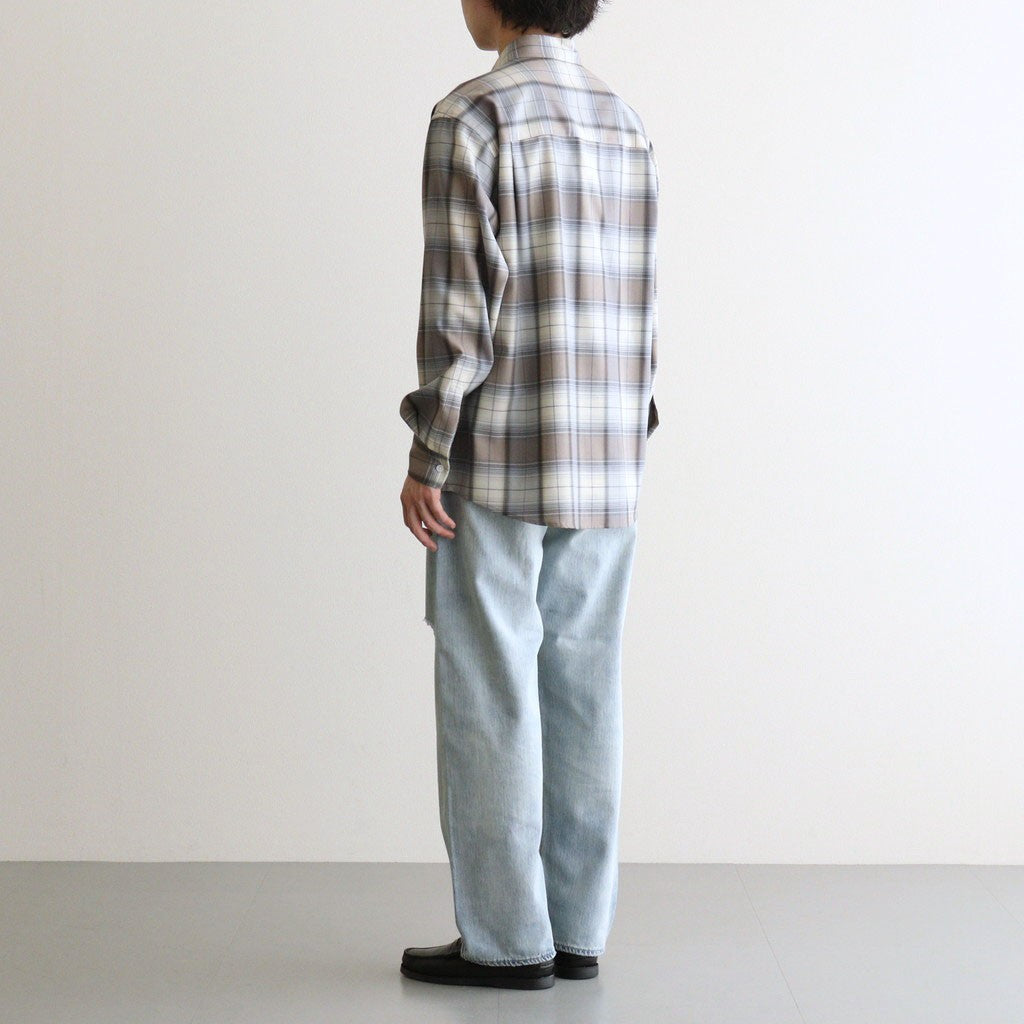 FADED SELVEDGE LIGHT DENIM WIDE PANTS #LIGHT INDIGO [A26SP03DE]