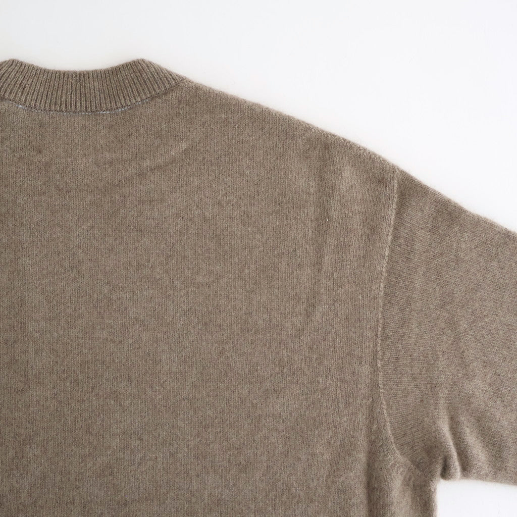 Cashmere Wholegarment Crewneck Sweater #BEIGE [YK25FW01116S]