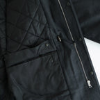 WOOL FULLING FLANNEL PADDED OVER BLOUSON #TOP CHARCOAL [A25AB02CF]